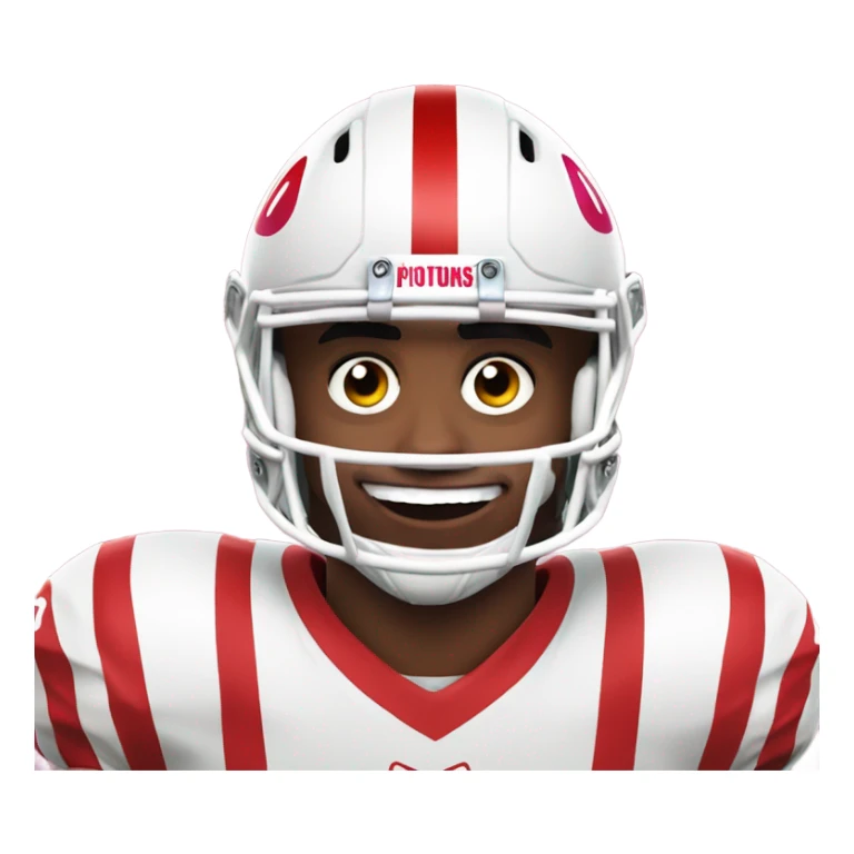 jalen hurts uniform on with clown makeup sticker