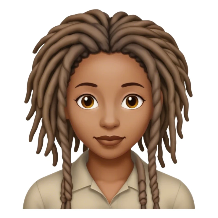 Black woman with locs mouth watering  sticker