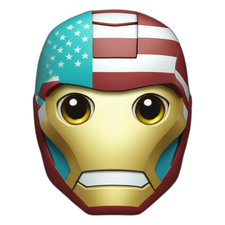 Ironman_with_mask kazakh_flag sticker