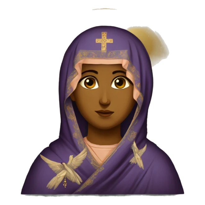 Orthodox Icon byzantin Theotokos sticker