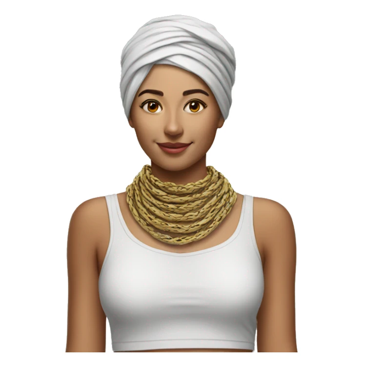 photo realistic, keffieh around the neck sticker