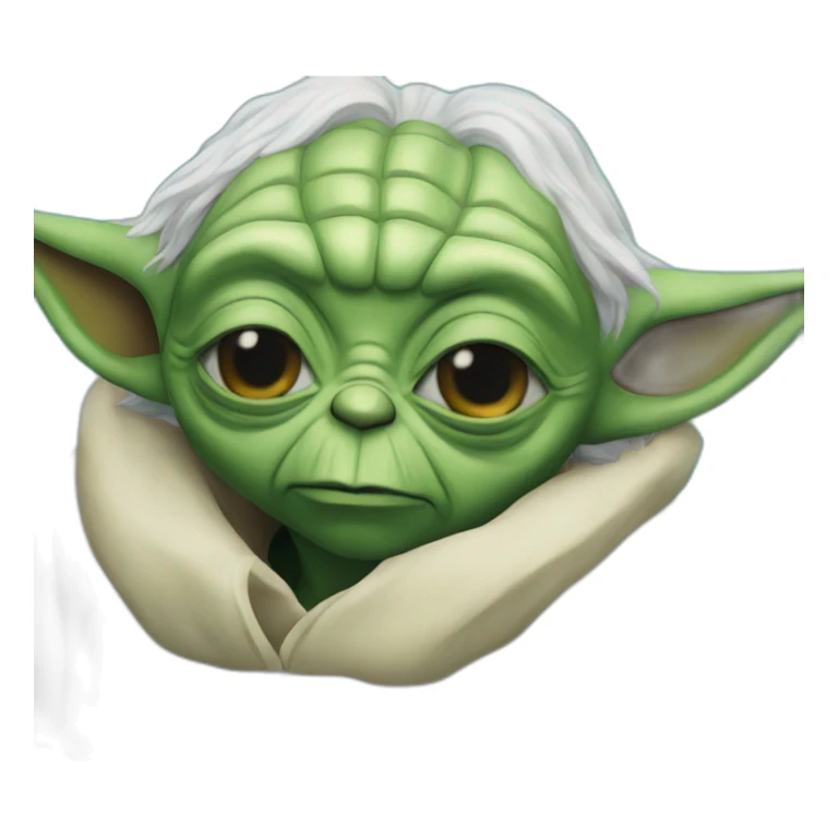 Yoda in the swimming pool  sticker