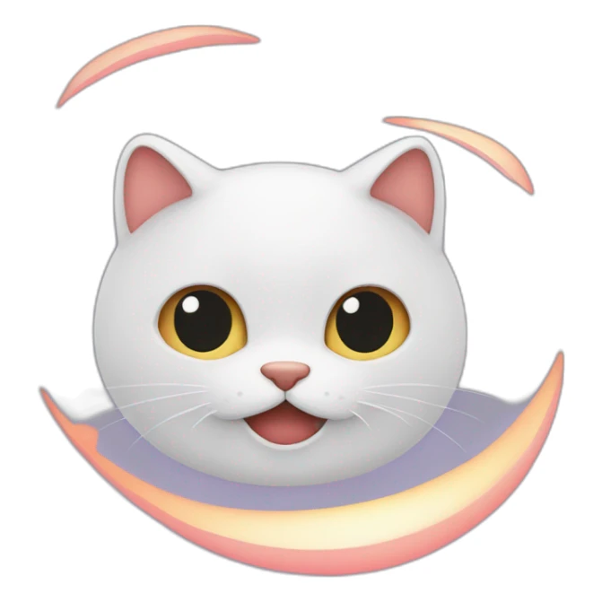 un chat qui tire une flèche en forme de cœur avec un arc  sticker