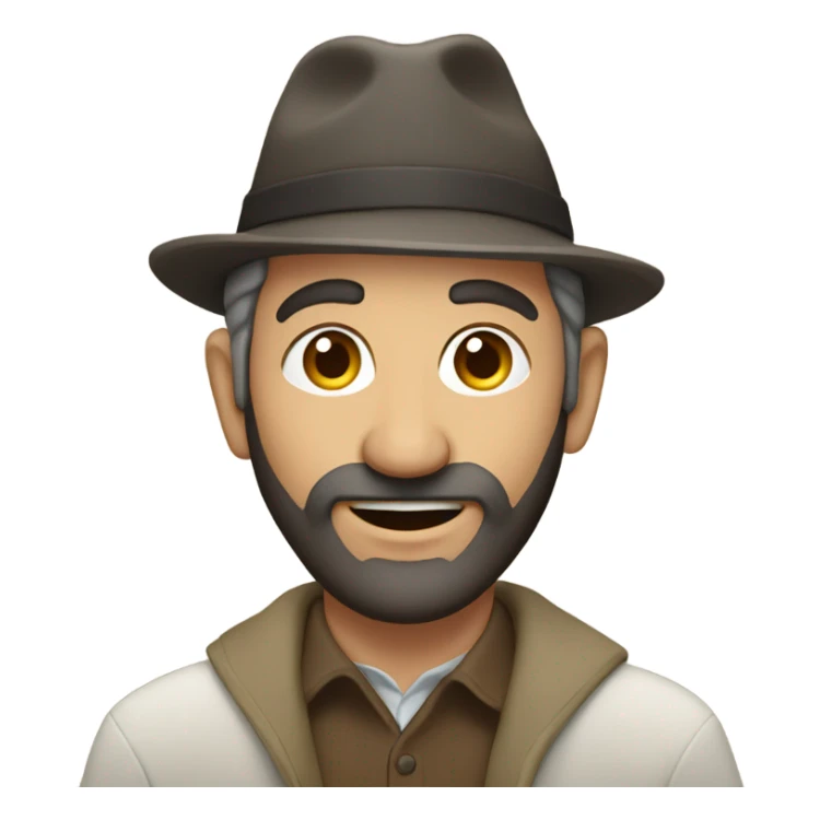 Jewish person on a mountain  sticker