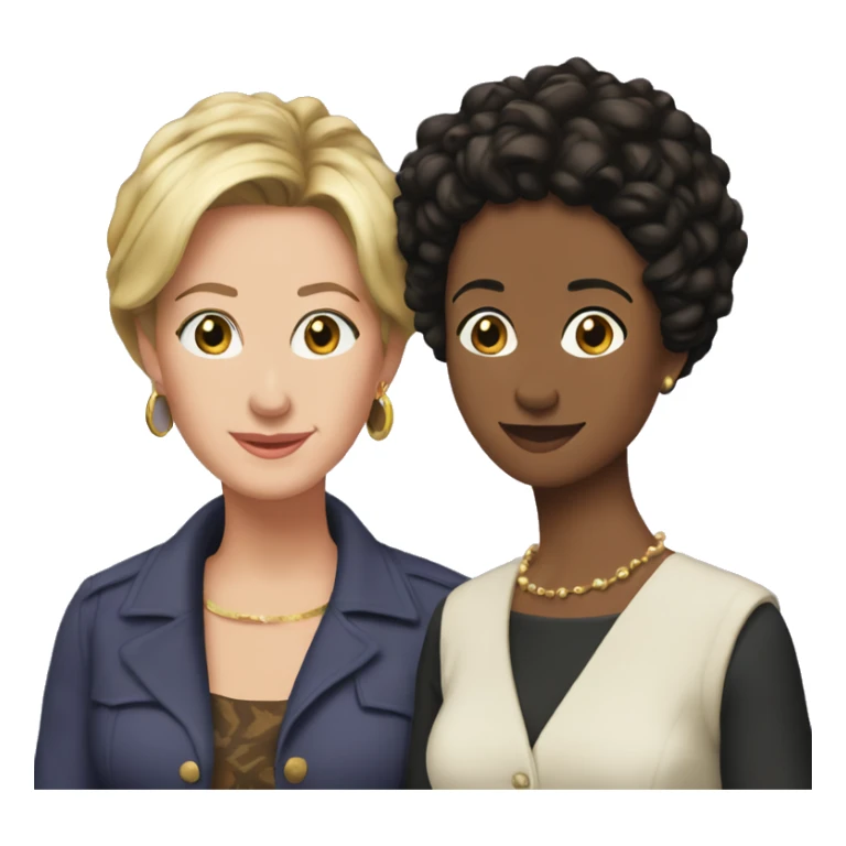 carol and susan from friends tv series sticker