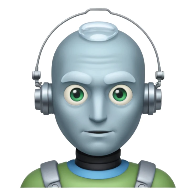 mr freeze with green shirt sticker