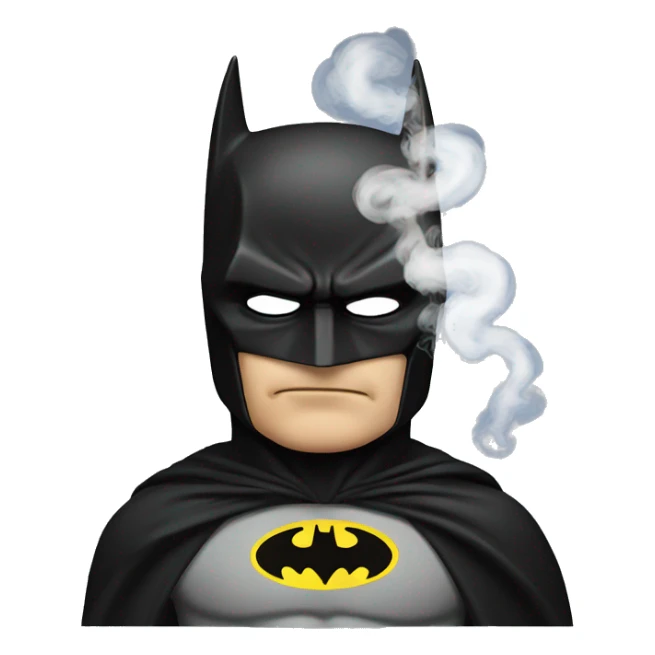 Batman smoking sticker