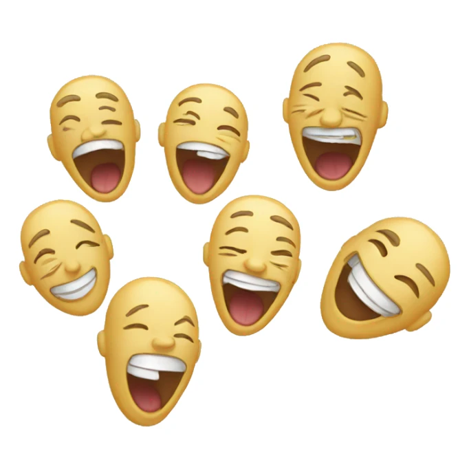 person telling a joke others laughing sticker