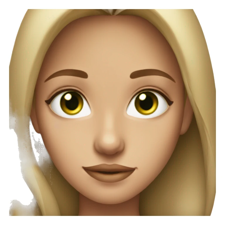 stunning girl light brown hair green eyes sticker