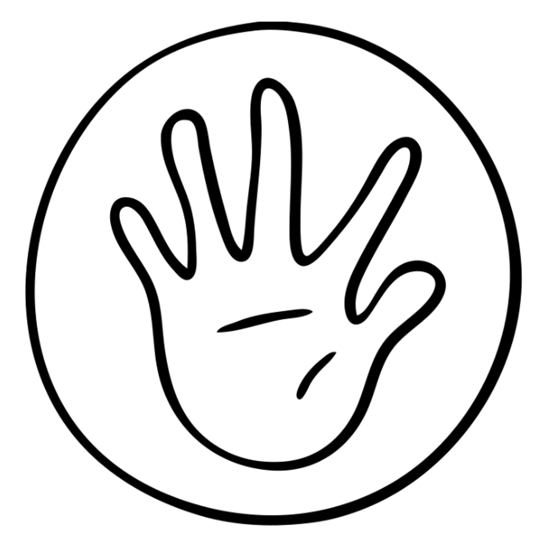 life icon circular shape hand drawn black outline sticker