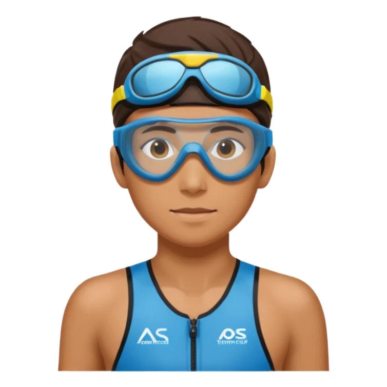Schüler, der triathlon macht sticker