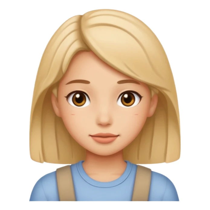 A girl saying senpai sticker