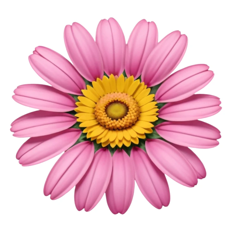 “A Polaroid-style photo of a pink daisy  sticker