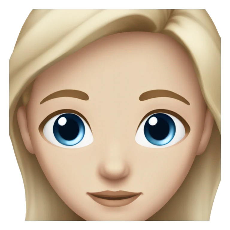 stunning white girl light brown hair blue eyes sticker