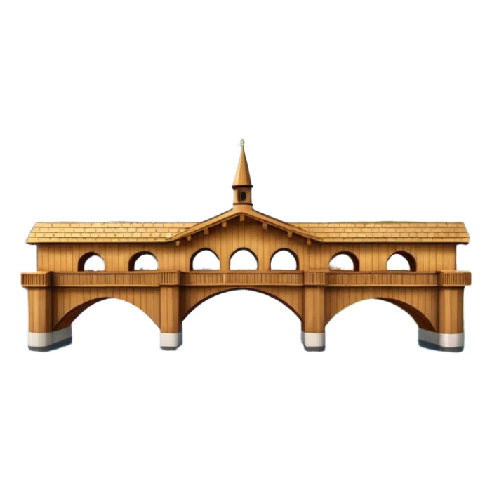 create an emoji of the chapel bridge in lucerne sticker