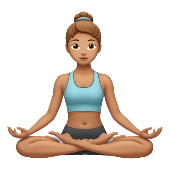 yoga pose sticker
