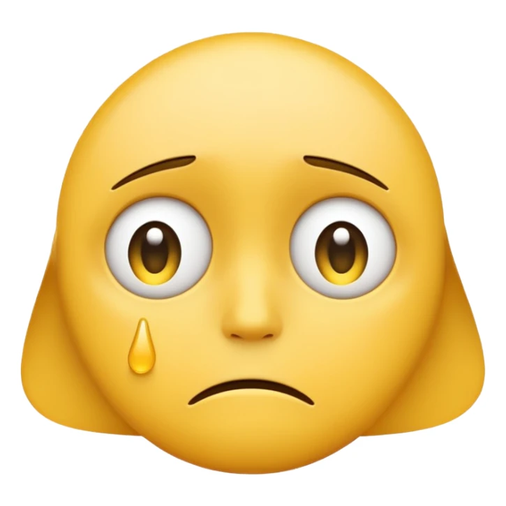 Sad face emoji sticker