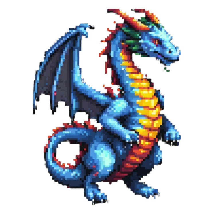 majestic dragon sticker