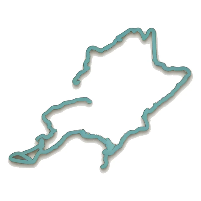Outline of Nantucket Island, Massachusetts  sticker