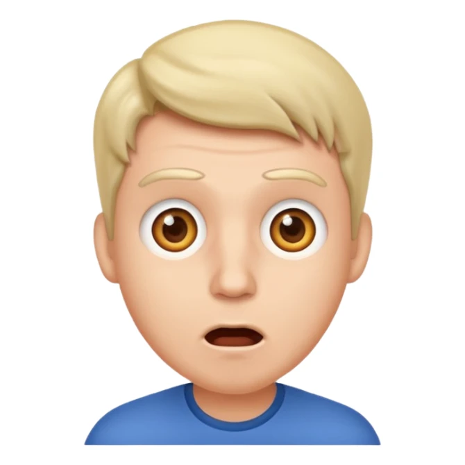 dame un emoji de hombre que de a entender algo sorprendente sticker