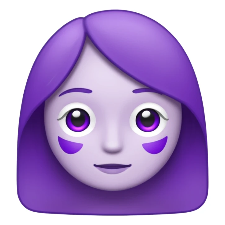 text that spells "me" in a shiny purple font sticker with white outline sticker