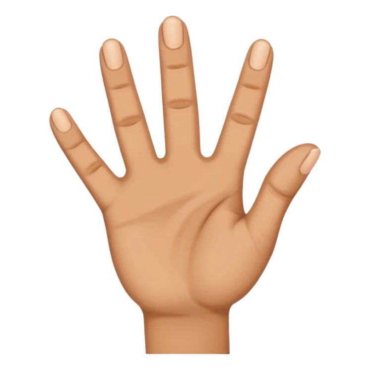 yvl hand sign, just have all five fingers out, besides ring finger and pinky  sticker