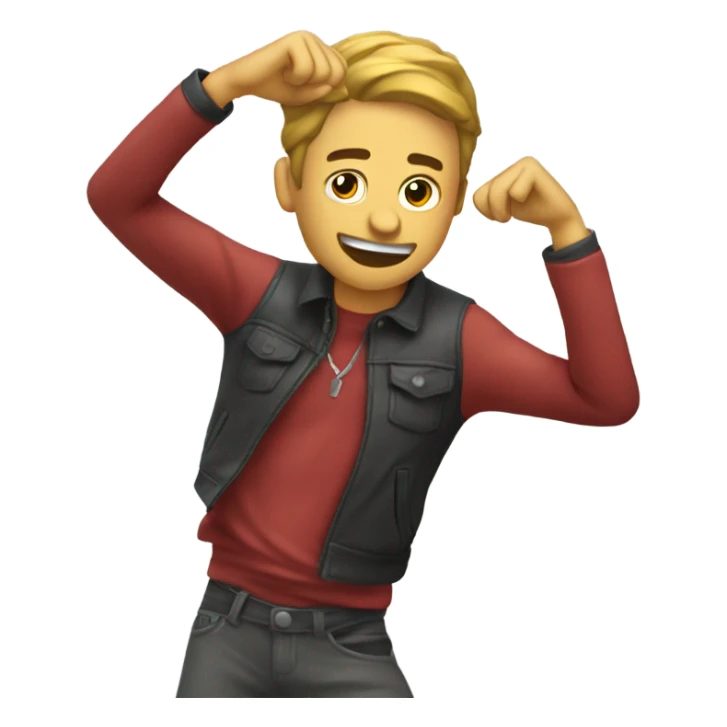 Una persona haciendo el dab  sticker