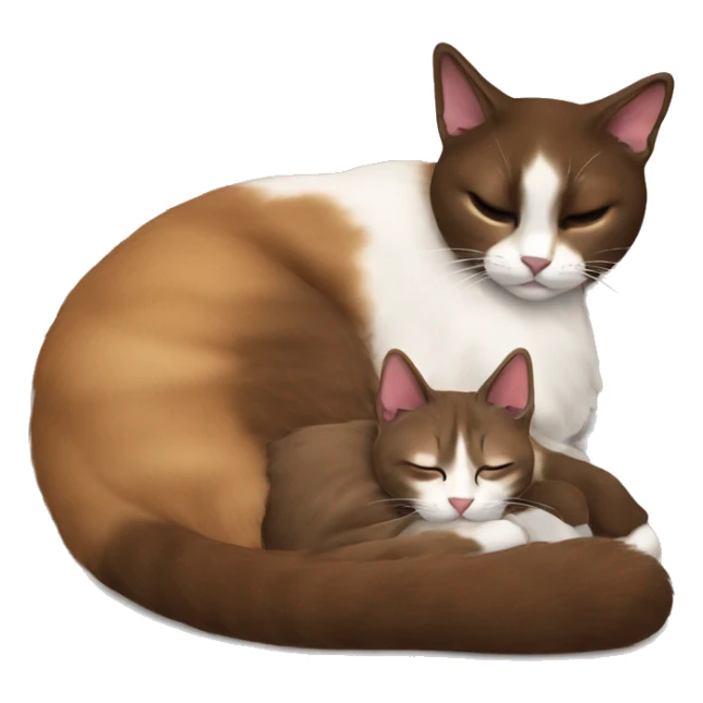 brown snowshoe cat sleeps with girl  sticker