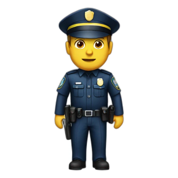 Policia pensando sticker