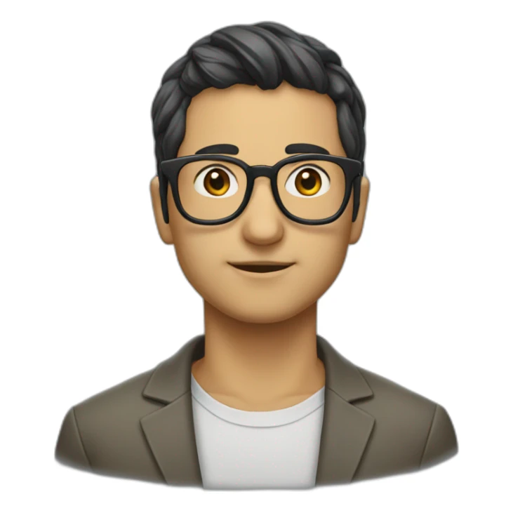 Sadur Japarov in glasses sticker