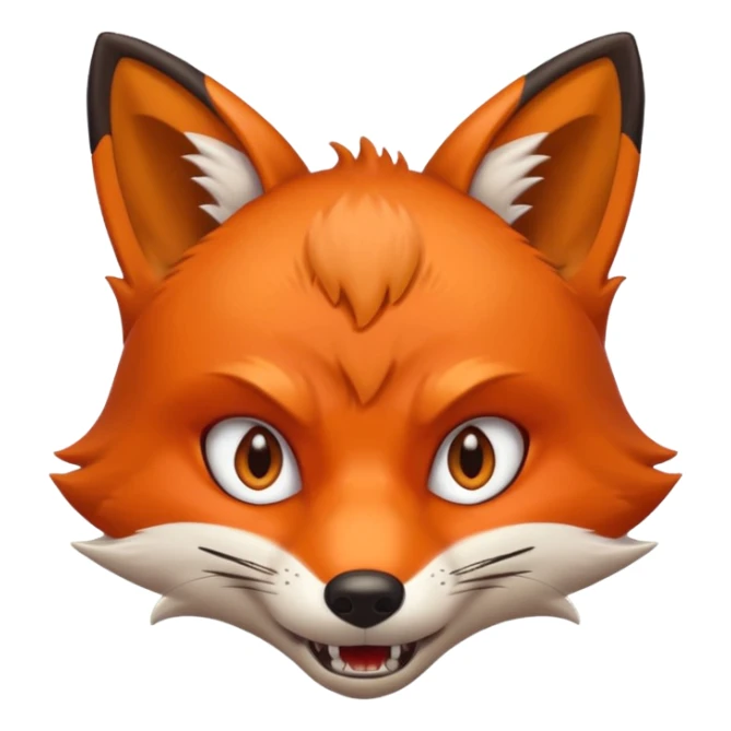 lisek który jest wściekły  sticker