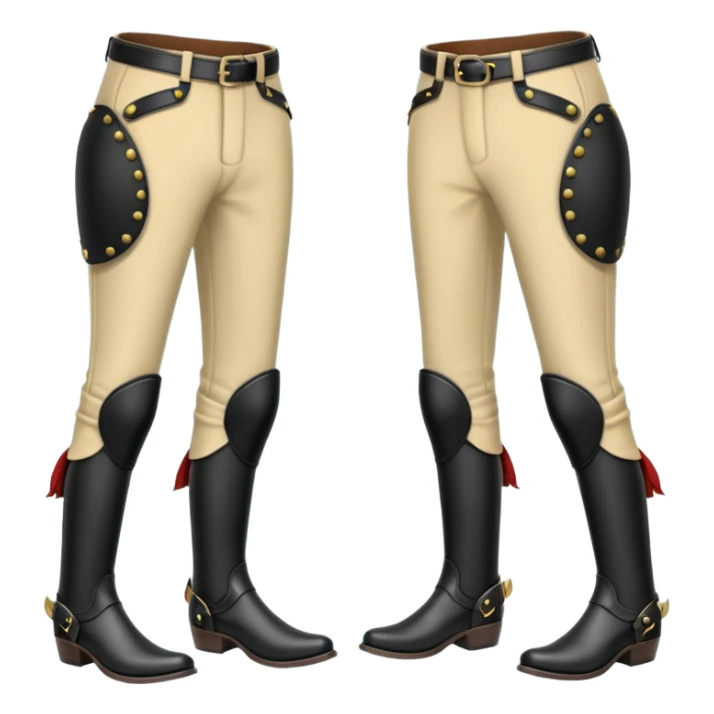 Pantalones de montar hipica negros sticker