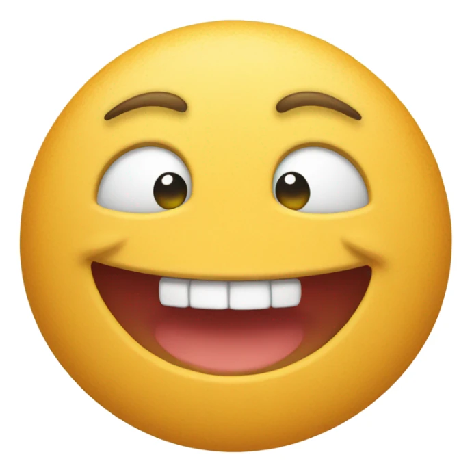 Circle emoji with mouth full of food sticker