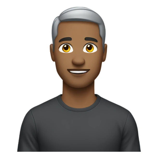 guy wearing black shirt and nike grey sweatpants sticker