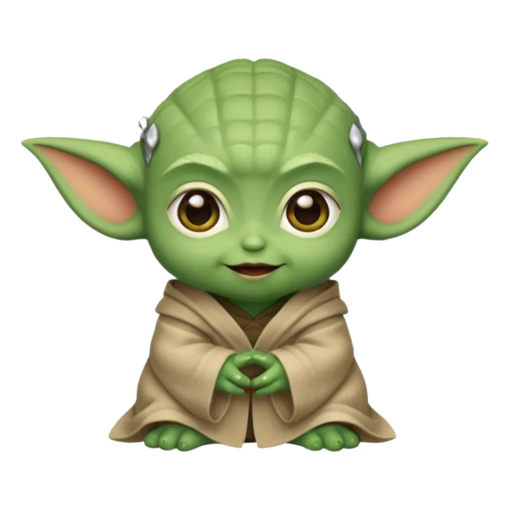 Mini yodas cuquis para niñas sticker