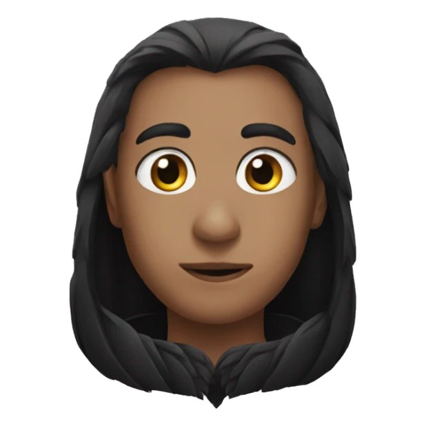 Black raven hearteyes sticker