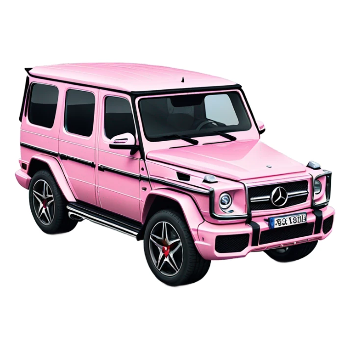 entire Mercedes-Benz G63 AMG elegance light pink sticker
