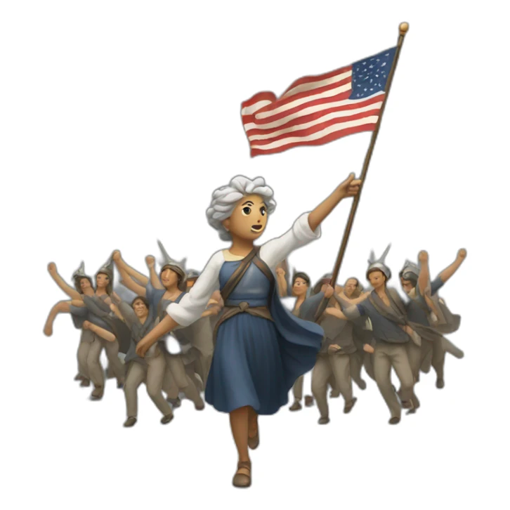 Liberty Leading the People sticker