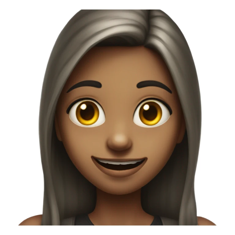 realistic portrait of girl and make her a chupacabra sticker