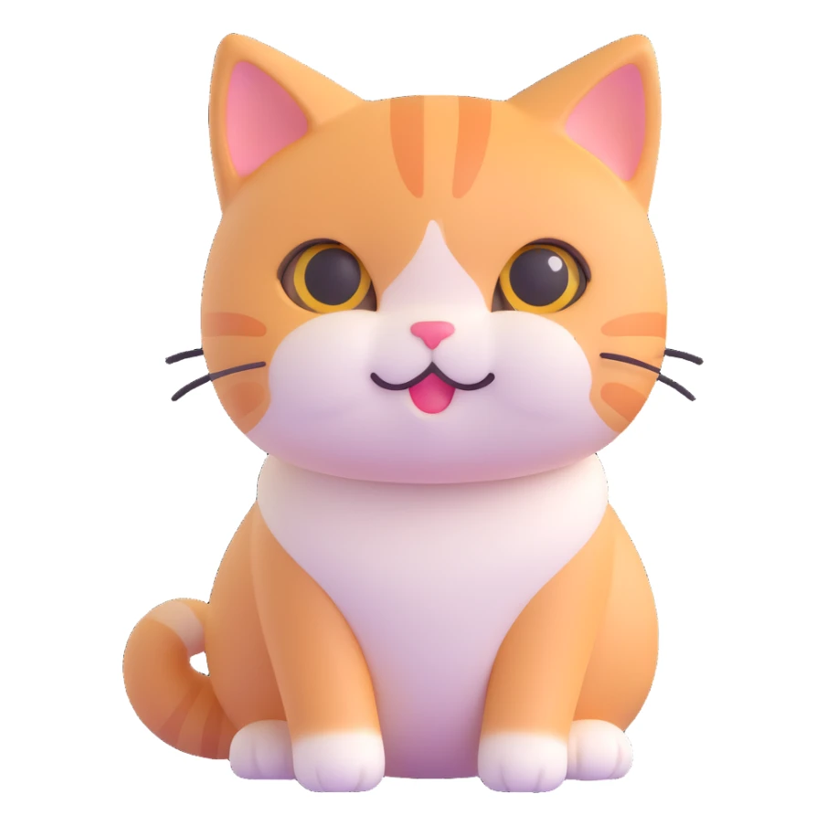 cute dreamy cat sticker