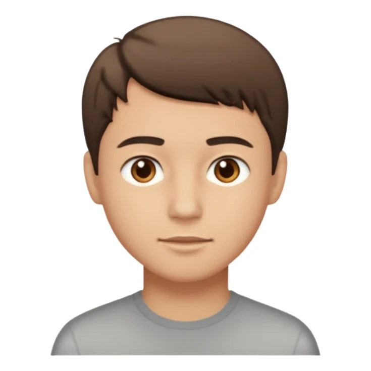 the guy on the left shorter hair and brown eyes sticker