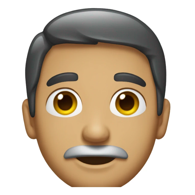 The face of "Juan y Medio" sticker