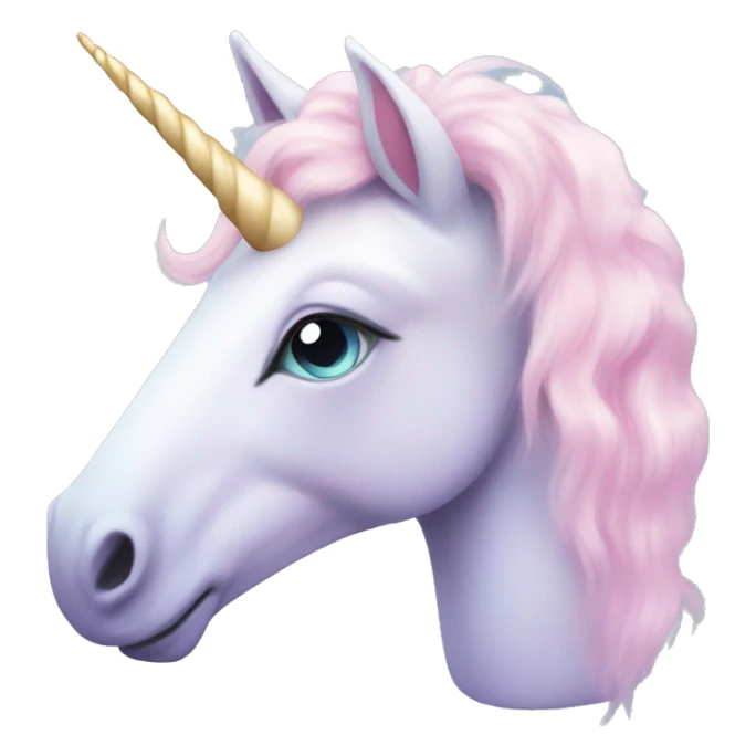 Lovely cute pastel colors unicorn  sticker