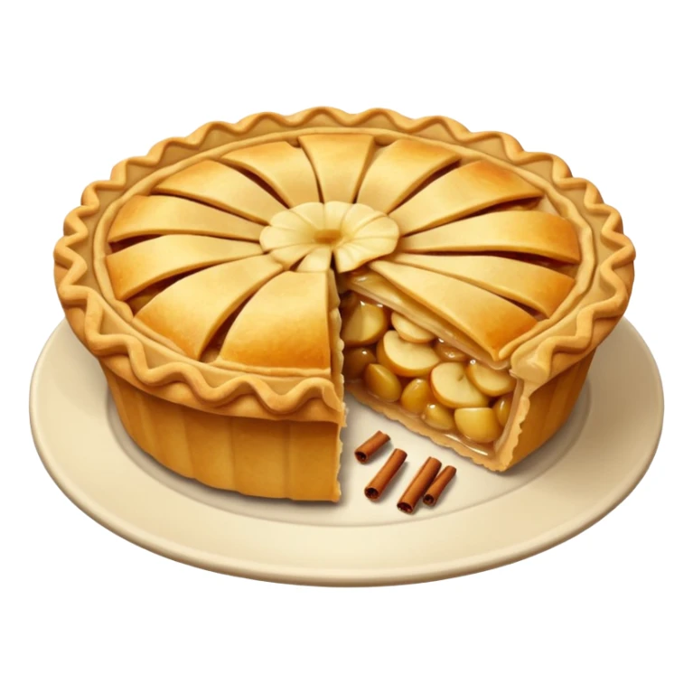 Apple pie sticker