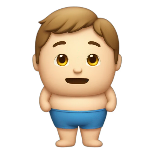 A person trying to lose fat sticker