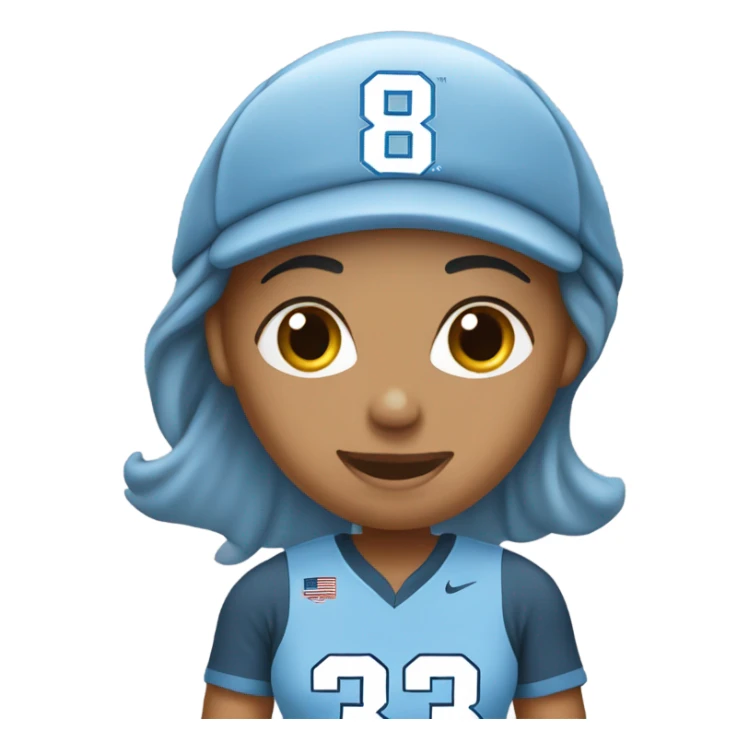 Wife wear UNC Basketball Jersey sticker