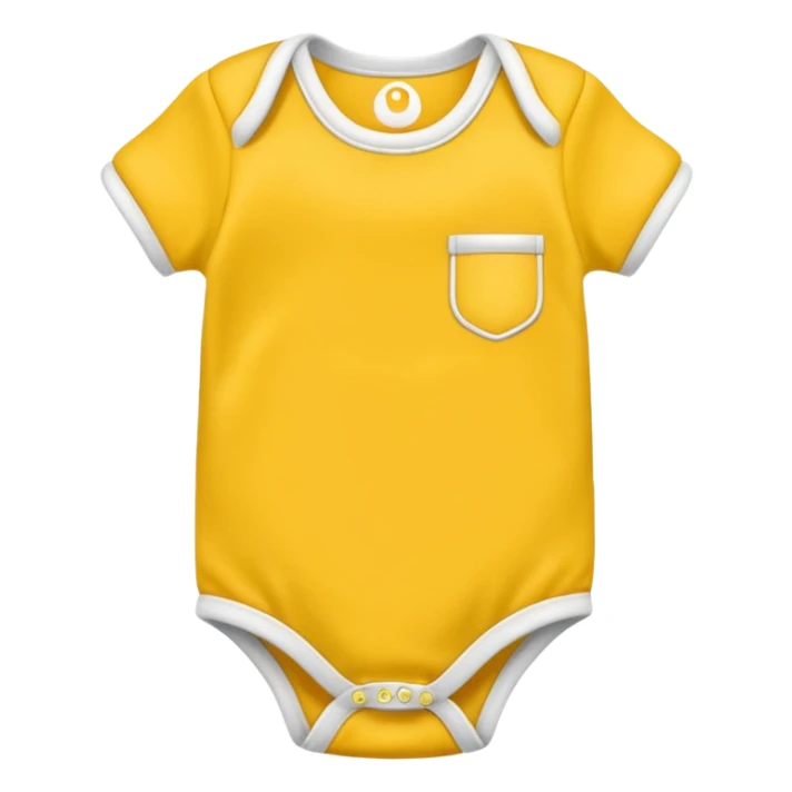 
Plain yellow baby’s onesie shirt sticker