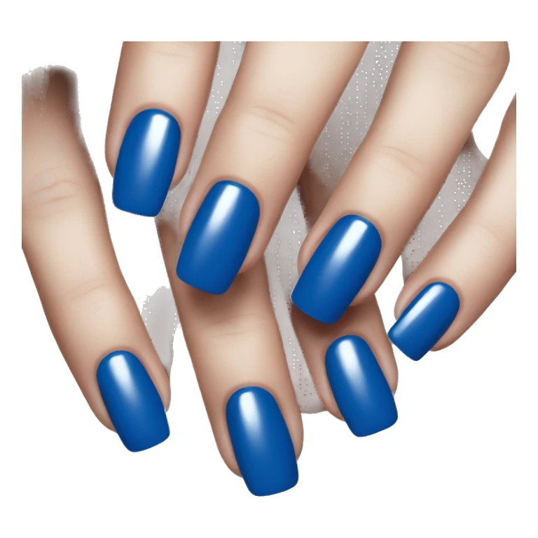 💅 change the nail color to dark blue sticker