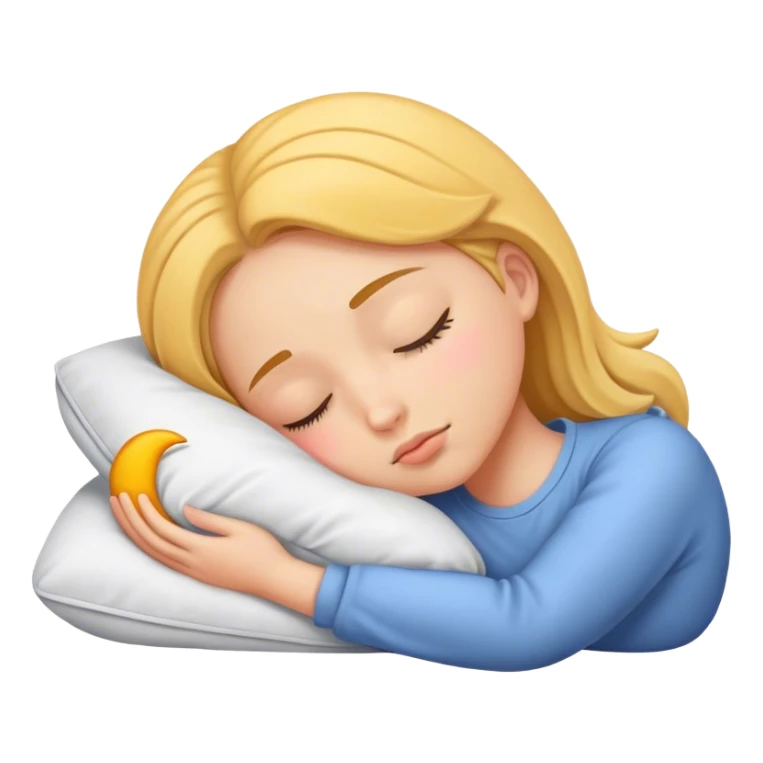 Teenage girl sleeping  sticker