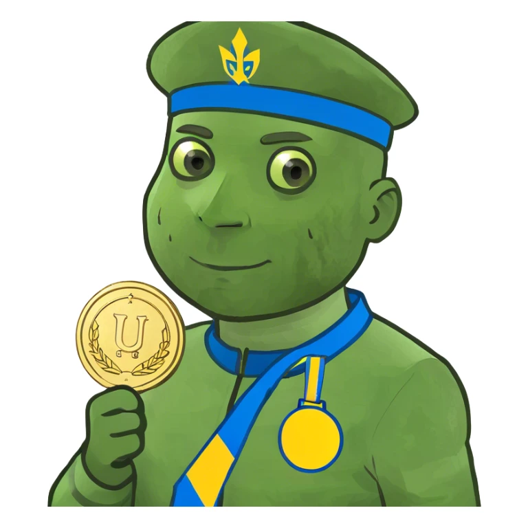 ukraine gold medal sticker